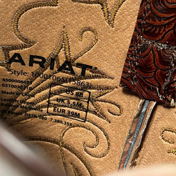 Ariat Women’s Cowboy Boots Festival Cowgirl Leather Sexy Concert Date Night - Picture 6 of 10